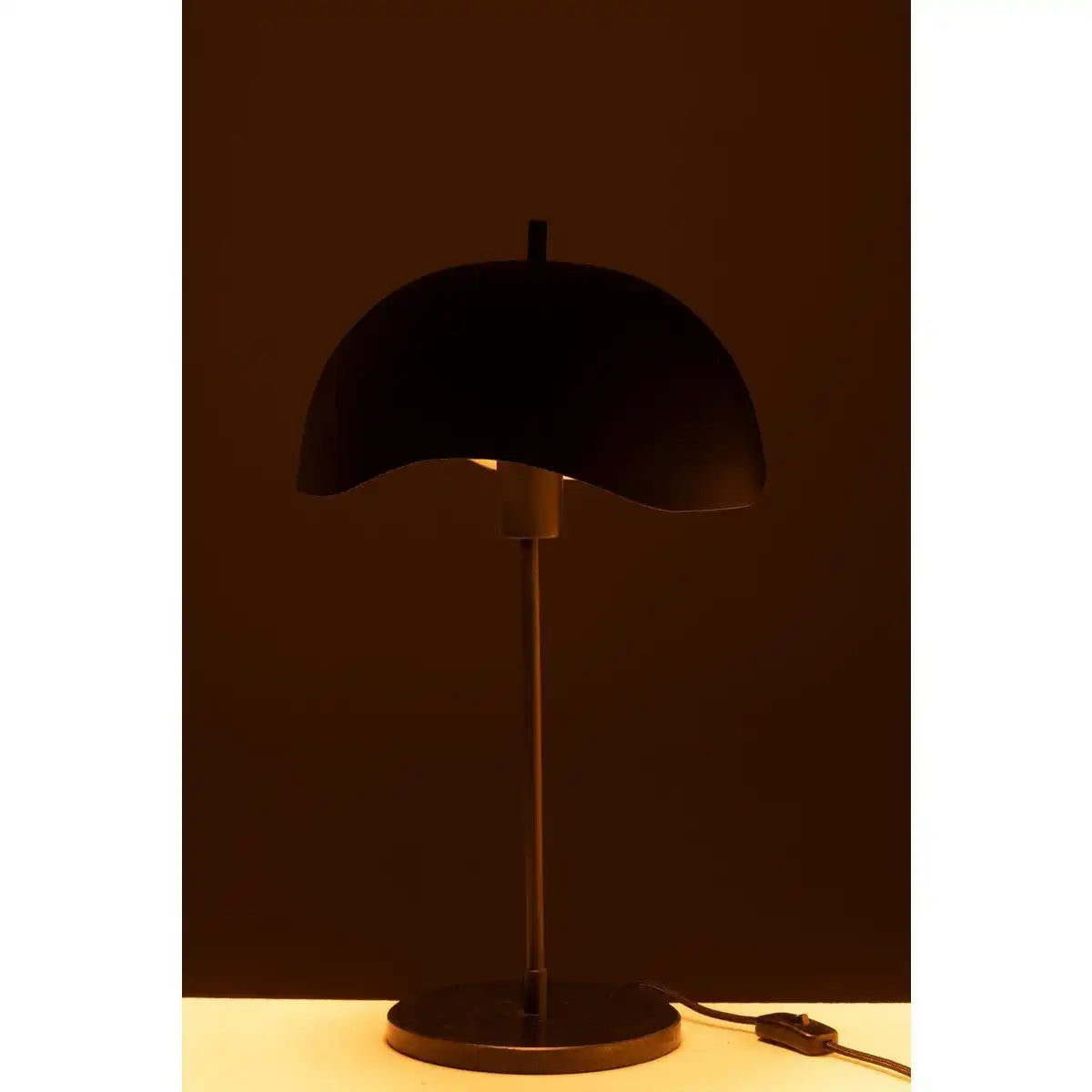 J-Line Tischleuchte Metall/Marmor Schwarz - HomeDesign Knaus
