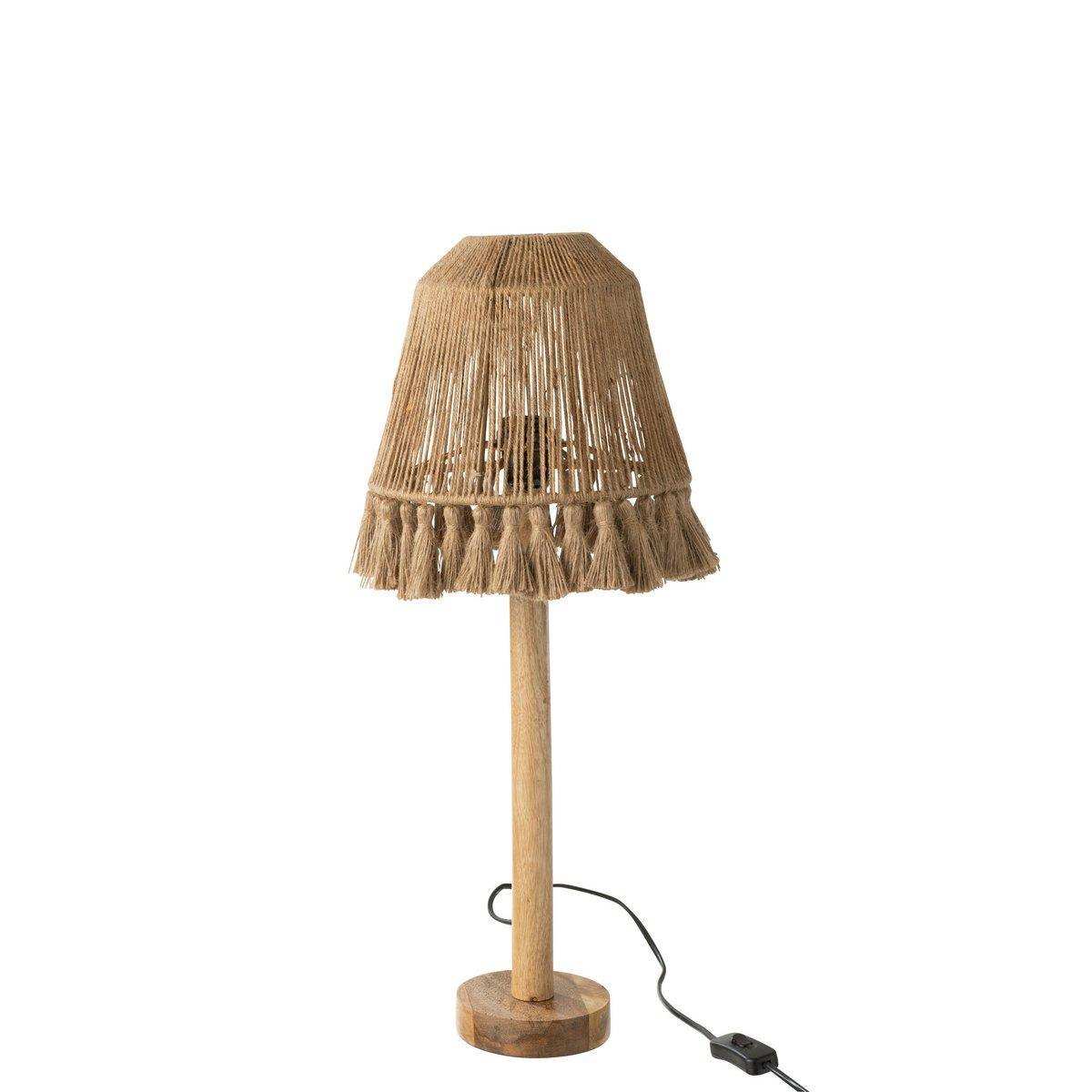 J-Line Tischleuchte Mila - Jute - Beige - HomeDesign Knaus