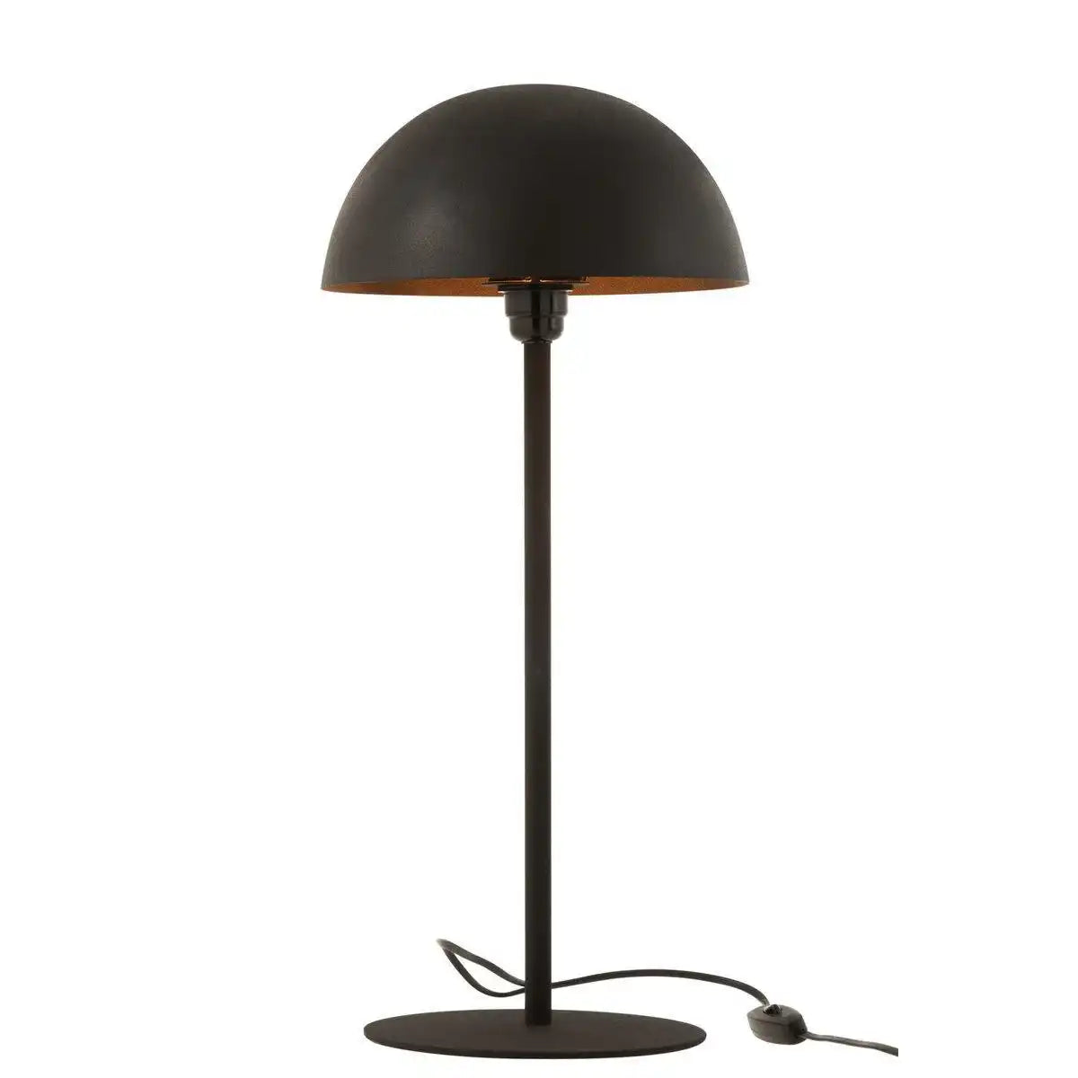 J-Line Tischleuchte Mushroom – Metall – Schwarz - HomeDesign Knaus