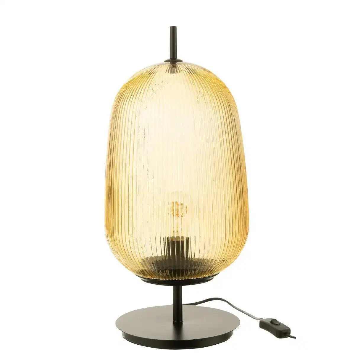 J-Line Tischleuchte Oasis – Glas – Gelb – groß - HomeDesign Knaus