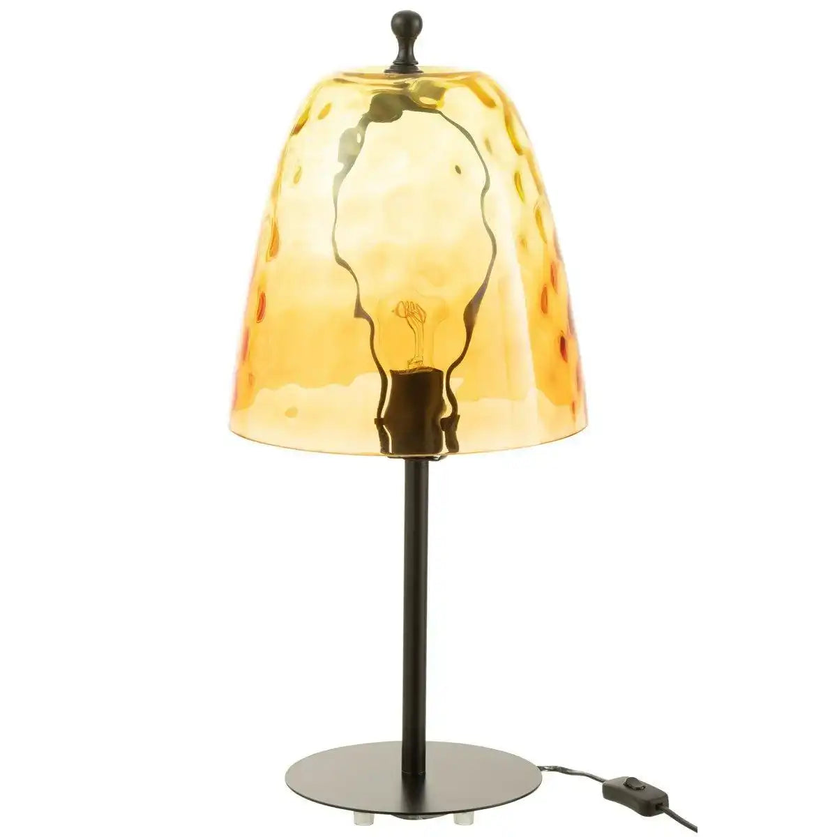 J-Line Tischleuchte Oceane - Glas - Gelb - HomeDesign Knaus