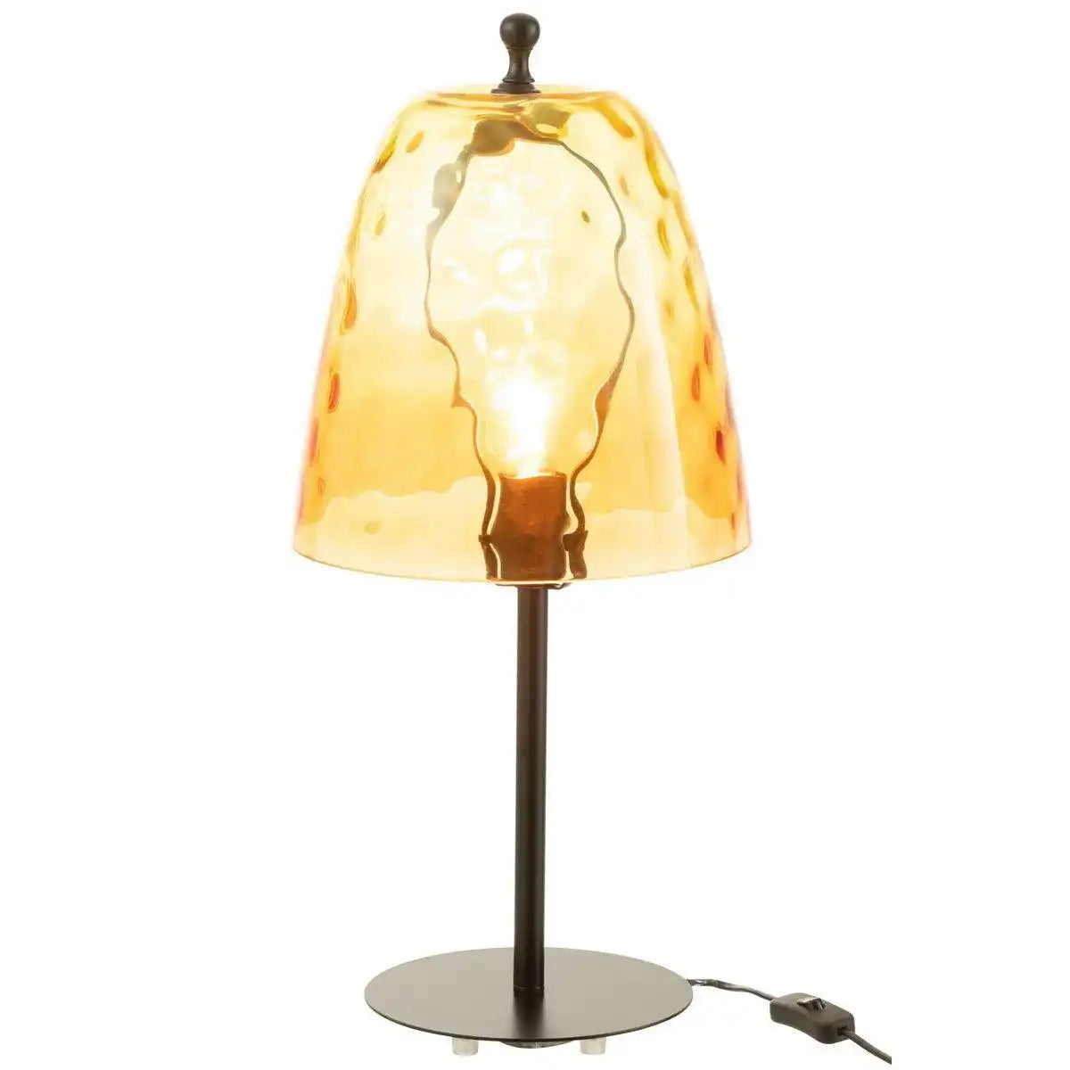 J-Line Tischleuchte Oceane - Glas - Gelb - HomeDesign Knaus