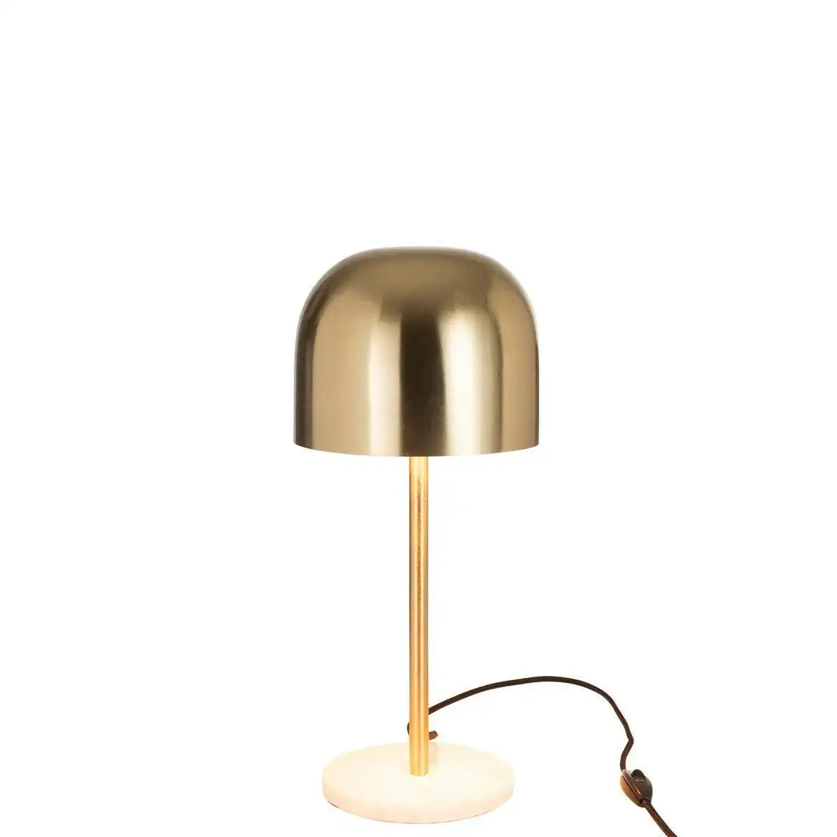 J-Line Tischleuchte Queen – Metall/Marmor – Gold - HomeDesign Knaus