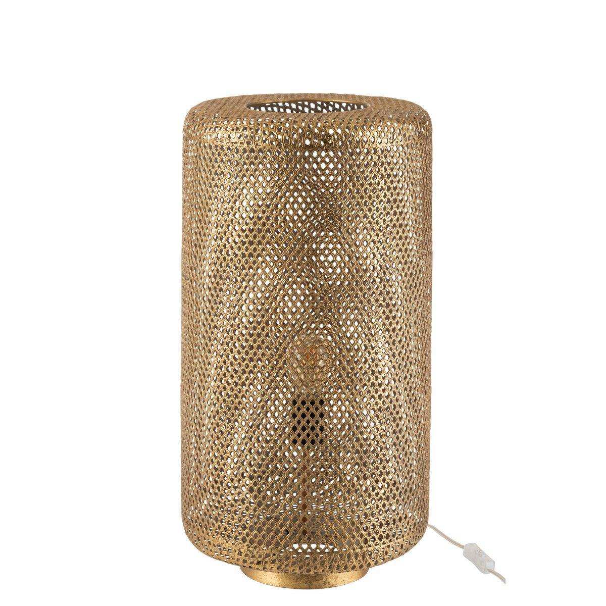 J-Line Tischleuchte rund – Metall – Gold - HomeDesign Knaus