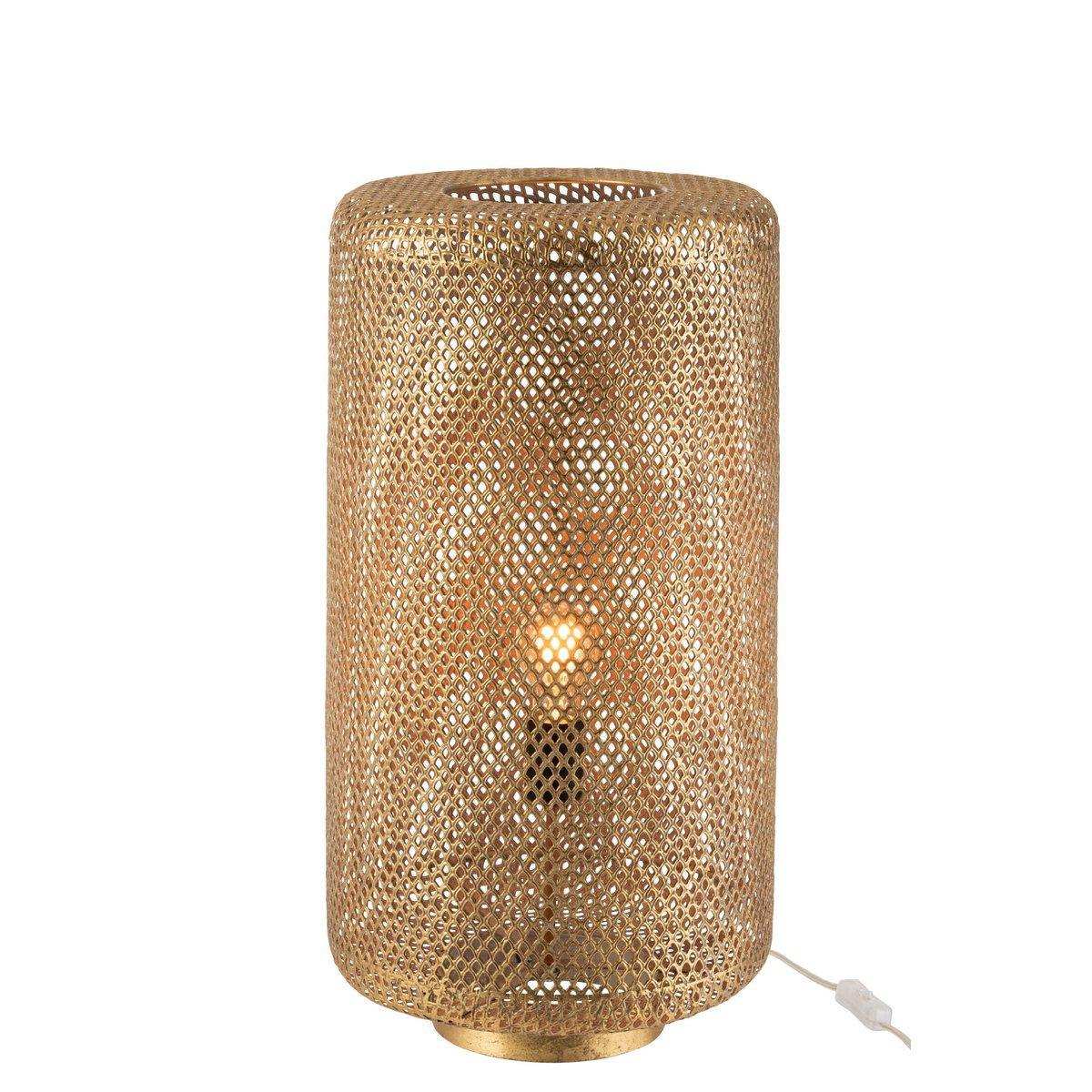 J-Line Tischleuchte rund – Metall – Gold - HomeDesign Knaus