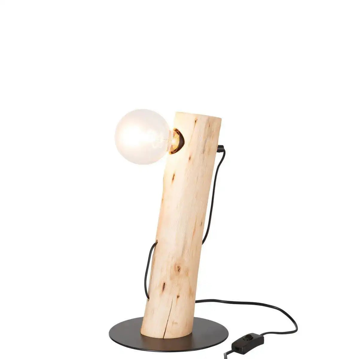 J-Line Tischleuchte Silas Berangan – Holz – Natur - HomeDesign Knaus