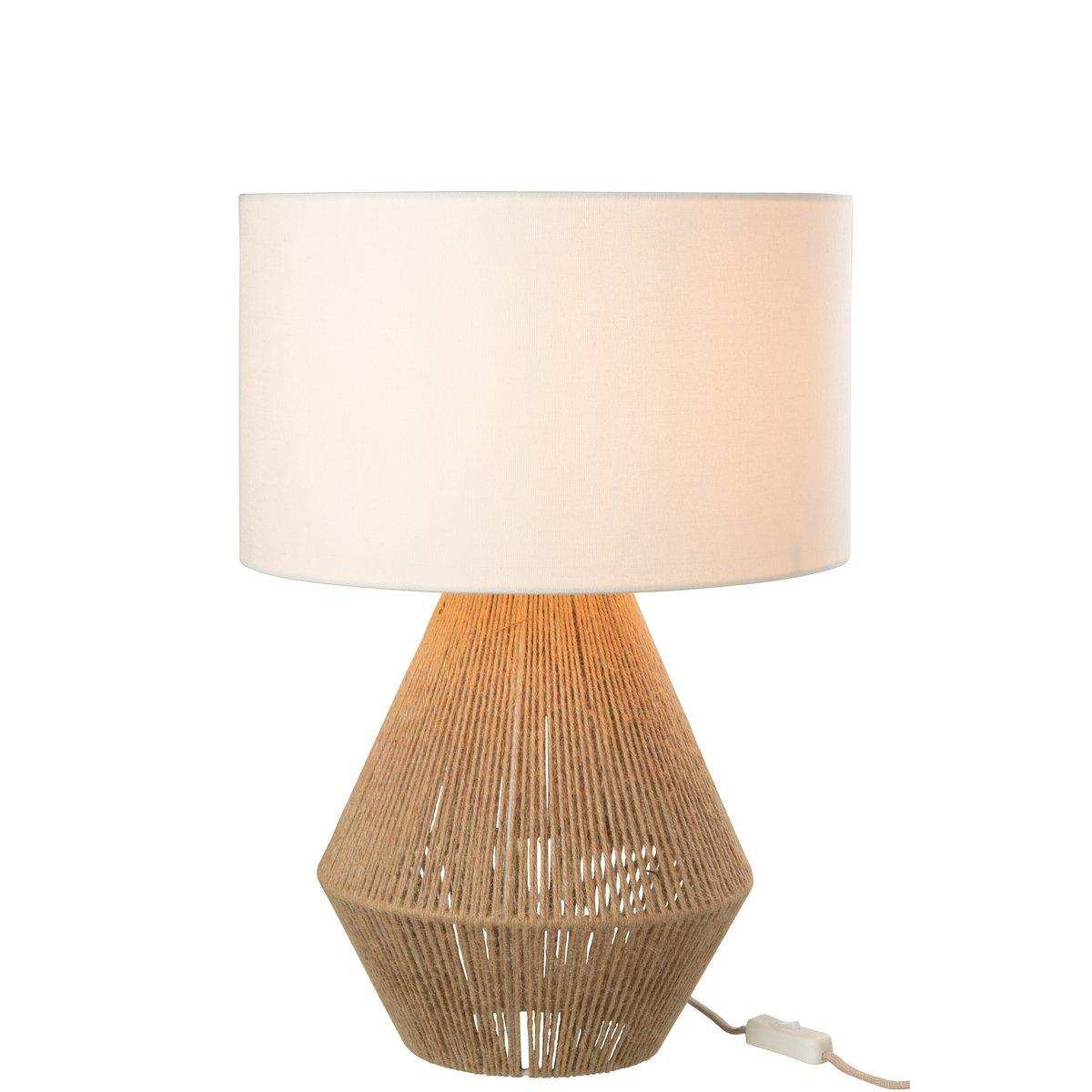 J-Line Tischleuchte String Jute Natur - HomeDesign Knaus