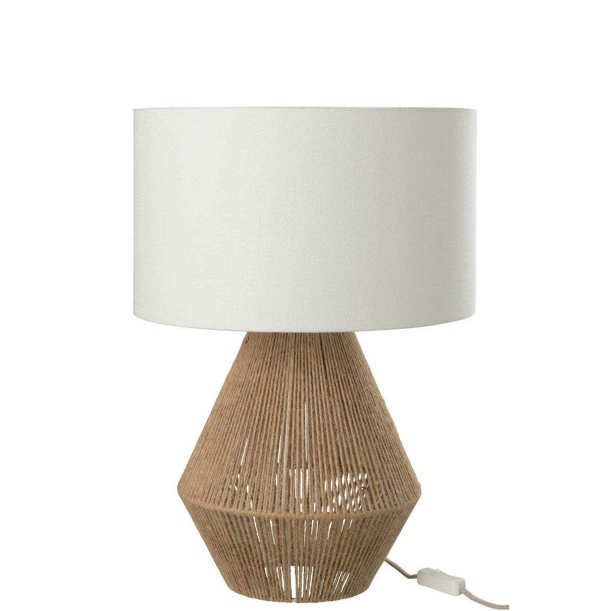 J-Line Tischleuchte String Jute Natur - HomeDesign Knaus
