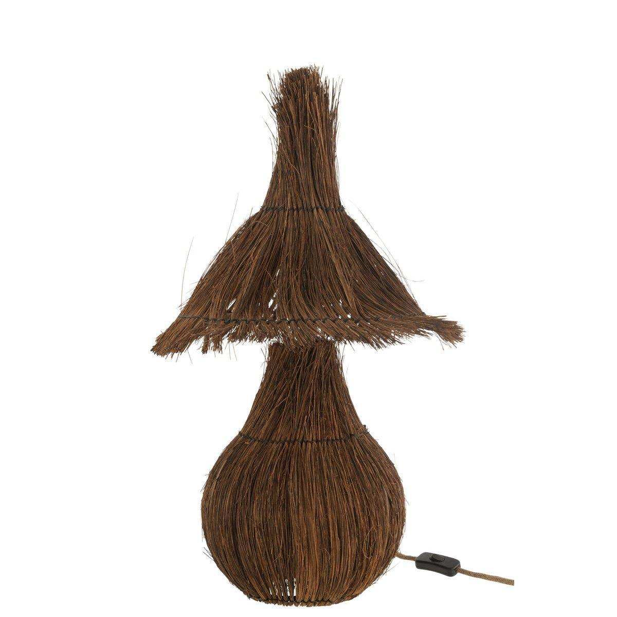 J-Line Tischleuchte Tropical - Jute - Braun - HomeDesign Knaus