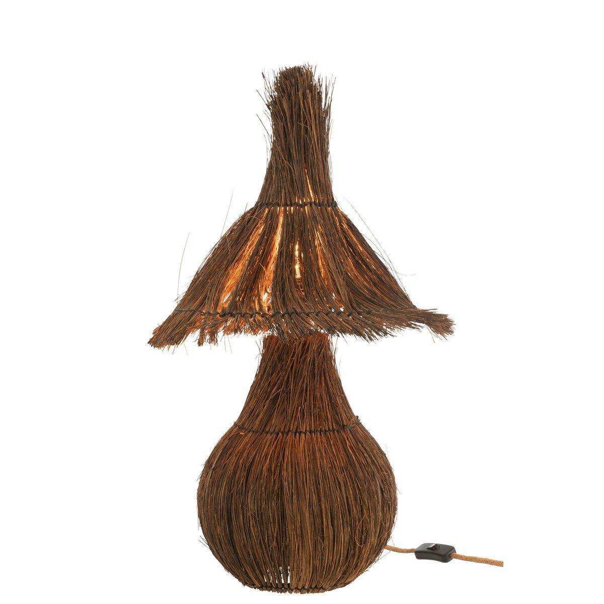 J-Line Tischleuchte Tropical - Jute - Braun - HomeDesign Knaus