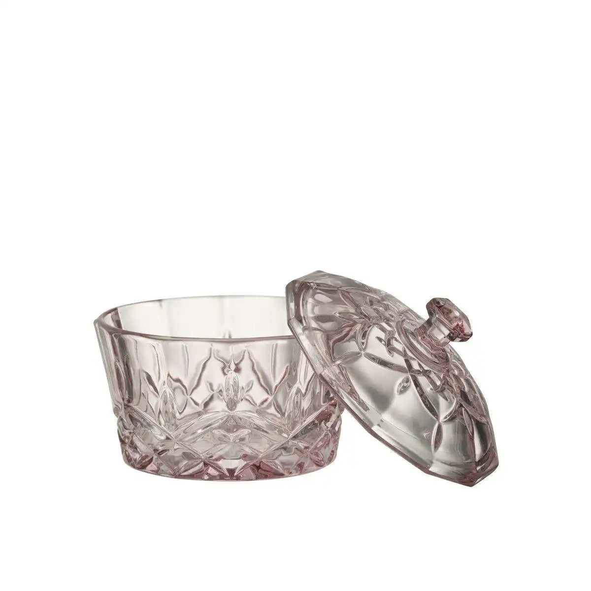 J-Line Topf Mali geschliffenes Glas Rosa - HomeDesign Knaus