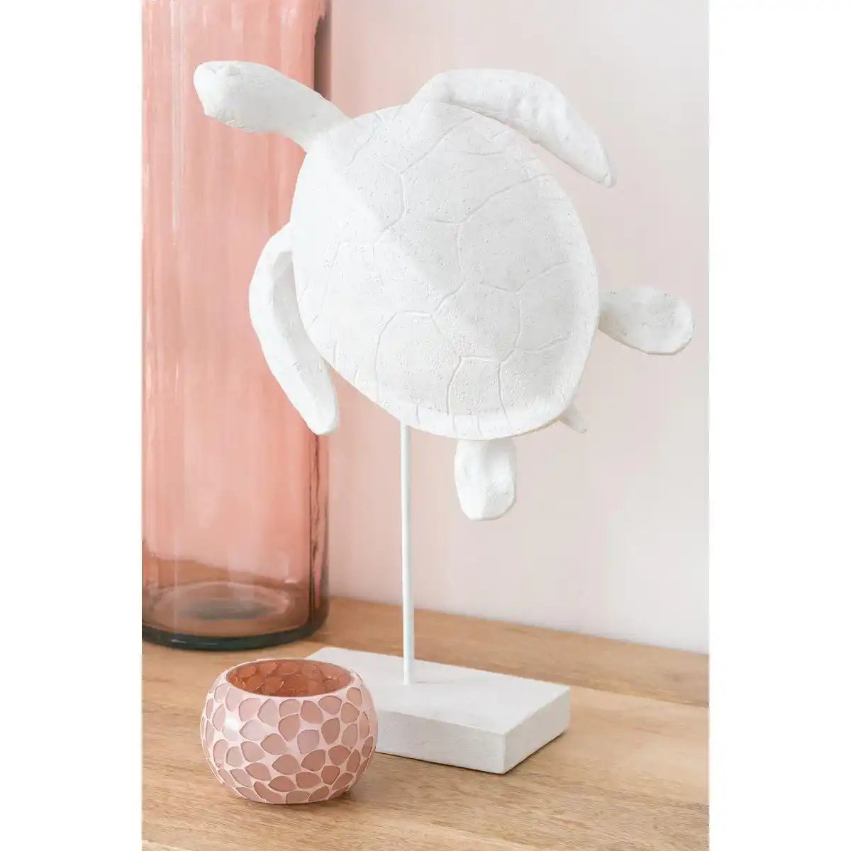 J-Line Turtle On Foot Poly Weiß - HomeDesign Knaus