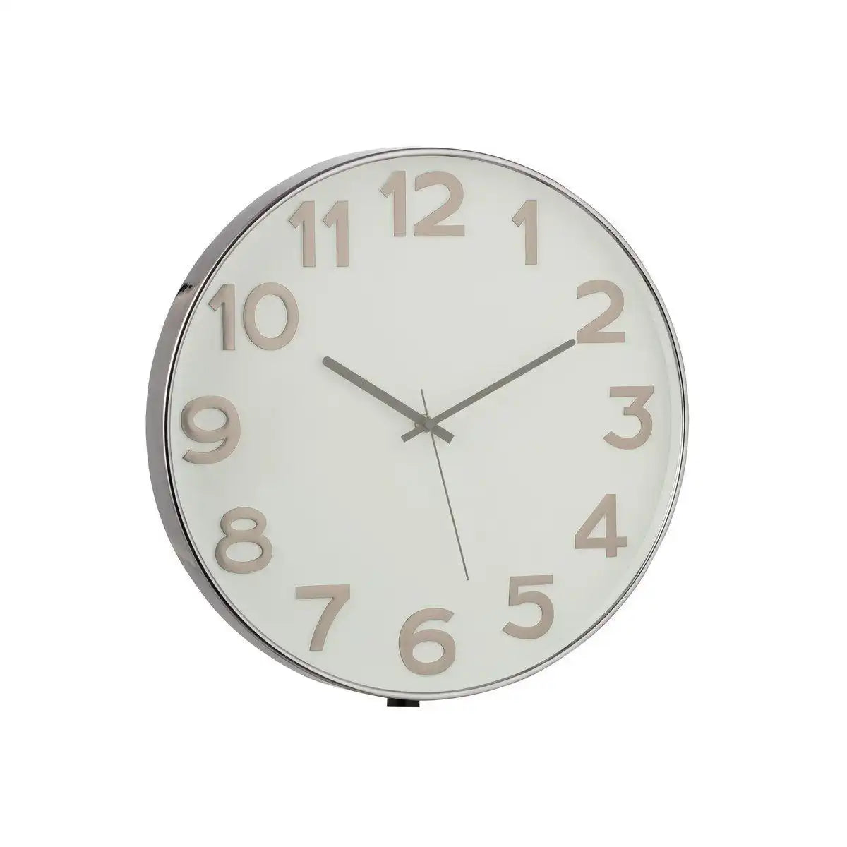 J-Line Uhr mit arabischen Ziffern – Kunststoff – dunkelgrau – Ø 39 cm - HomeDesign Knaus