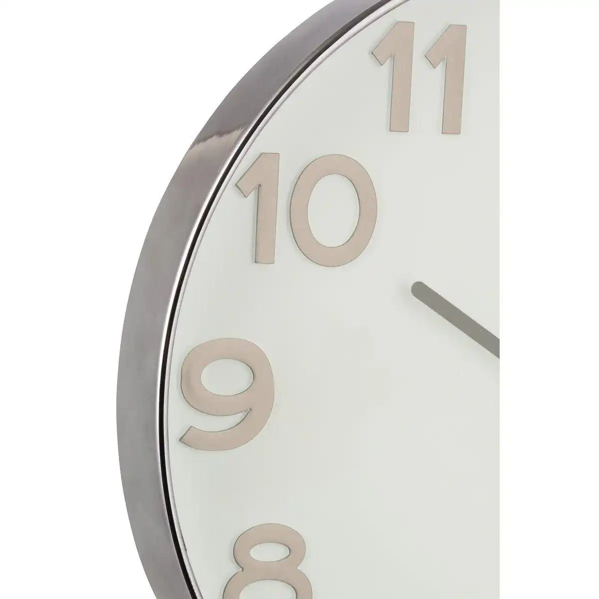 J-Line Uhr mit arabischen Ziffern – Kunststoff – dunkelgrau – Ø 39 cm - HomeDesign Knaus