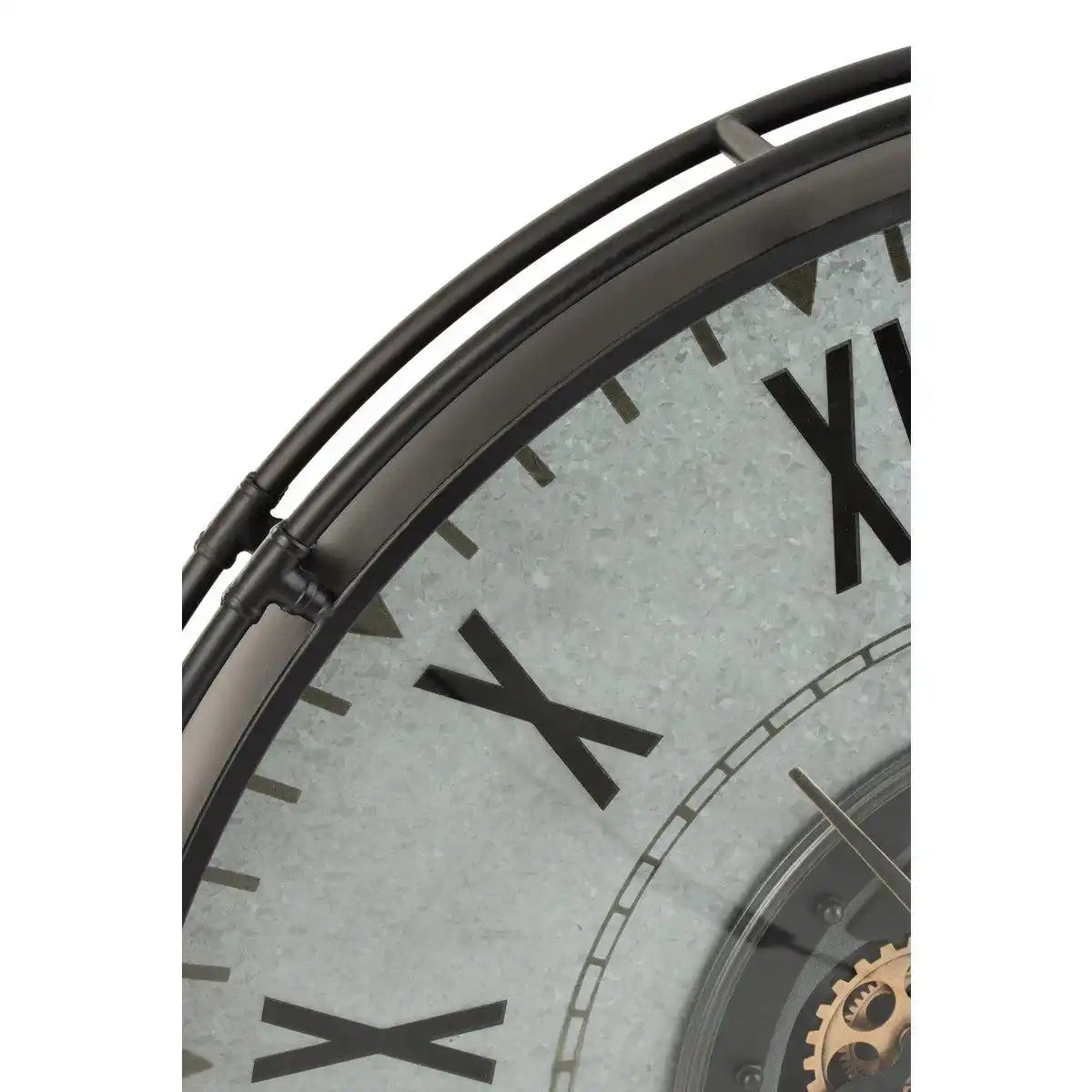 J-Line Uhr mit römischen Ziffern – Metall – Ø 109 cm - HomeDesign Knaus
