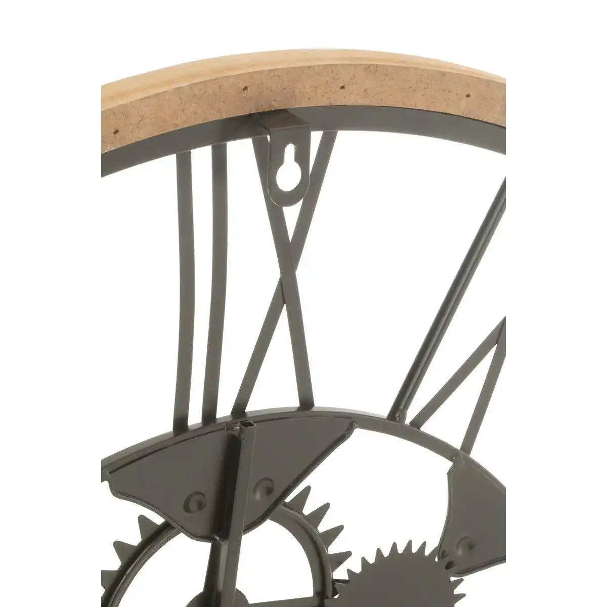 J-Line Uhr mit römischen Ziffern – Metall – Schwarz – S – Ø 4,50 cm - HomeDesign Knaus