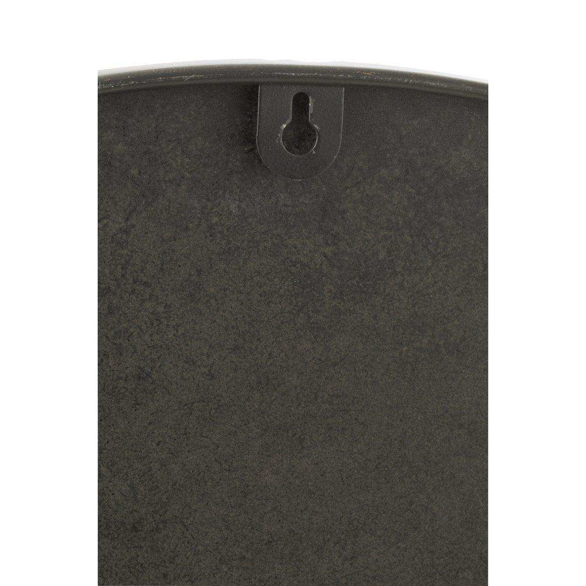 J-Line Uhr mit römischen Ziffern – Metall – Schwarz – S – Ø 58 cm - HomeDesign Knaus