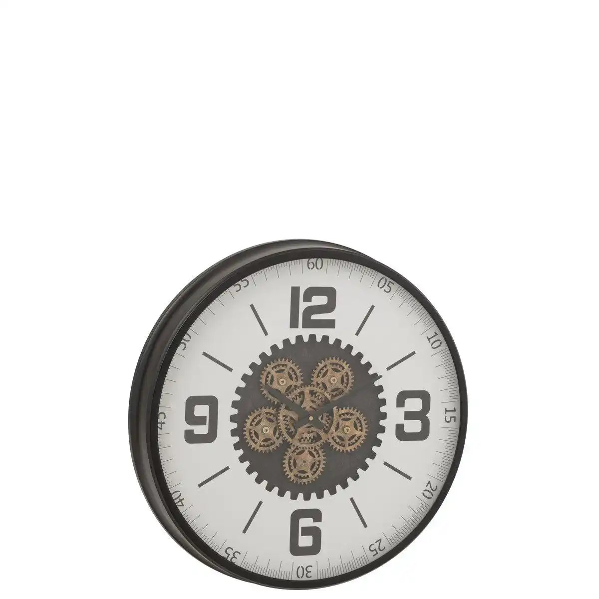 J-Line Uhr Tandiel Mdf Schwarz/Weiß Groß - HomeDesign Knaus