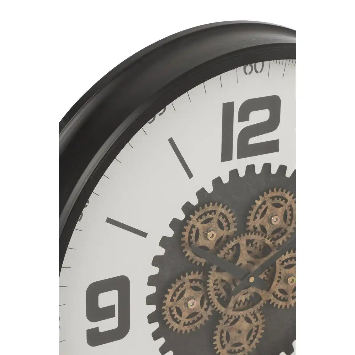 J-Line Uhr Tandiel Mdf Schwarz/Weiß Groß - HomeDesign Knaus