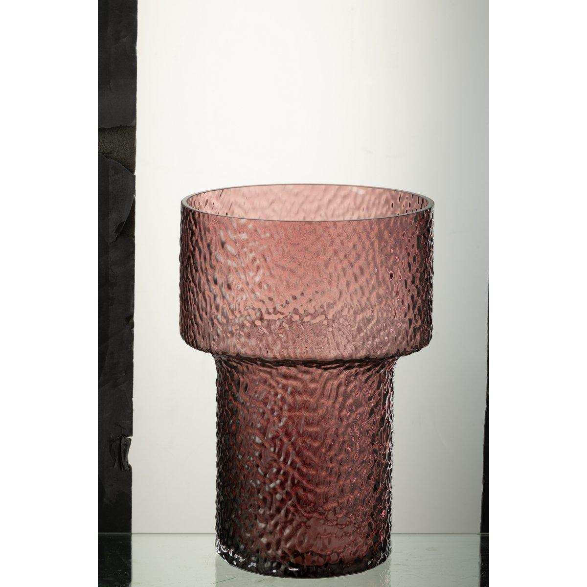J-Line Vaas Betty Glas Rose Small - HomeDesign Knaus