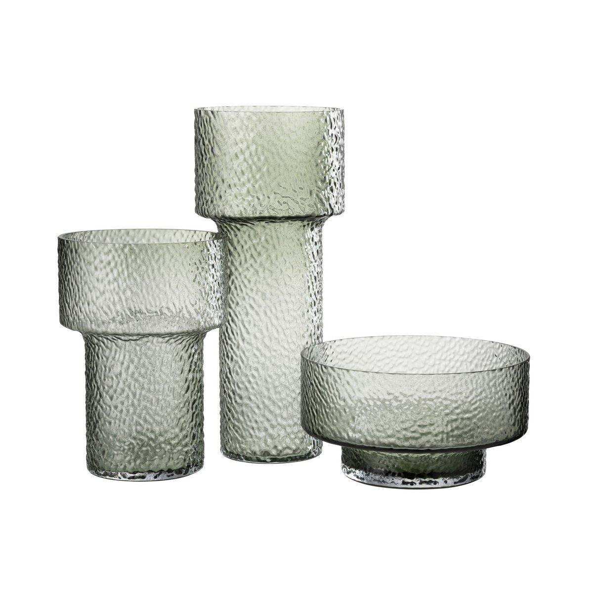 J-Line Vaas Laag Betty Glas Groen - HomeDesign Knaus