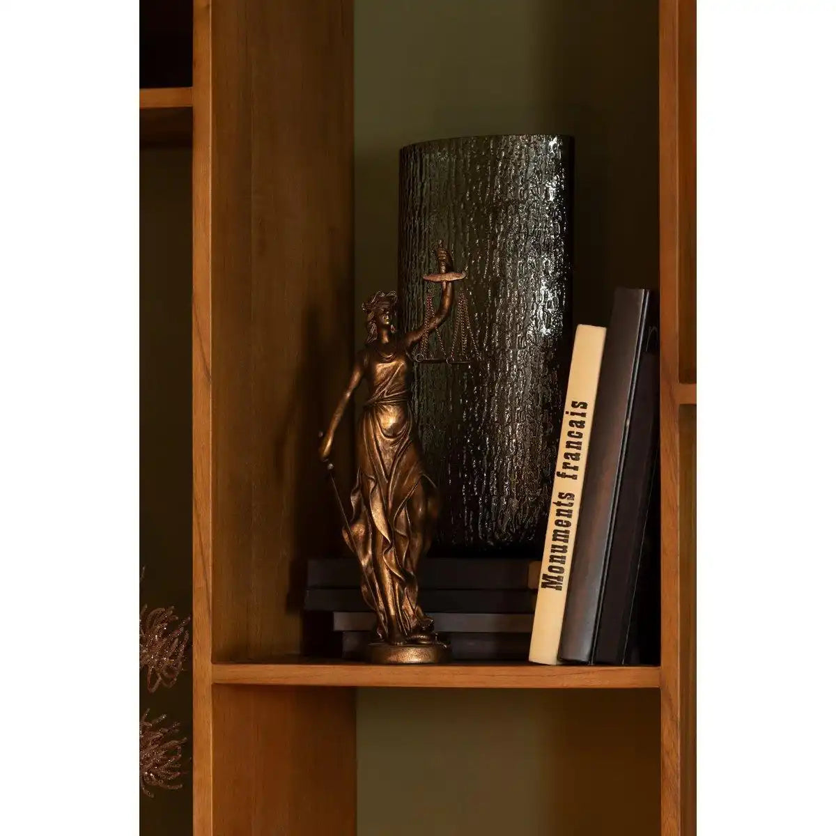 J-Line Vaas Mila Hoog Glas Groen - HomeDesign Knaus