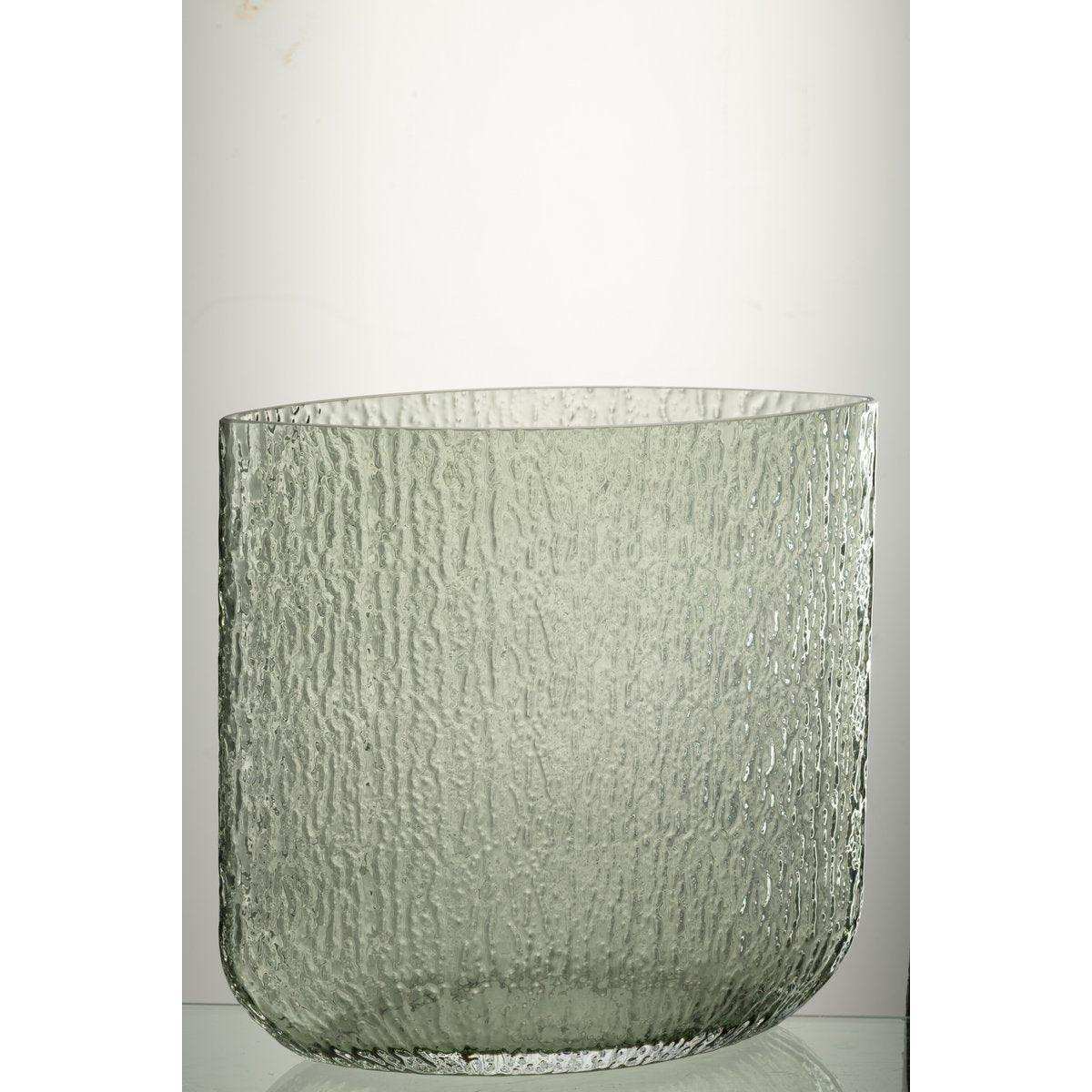 J-Line Vaas Mila Large Glas Groen - HomeDesign Knaus