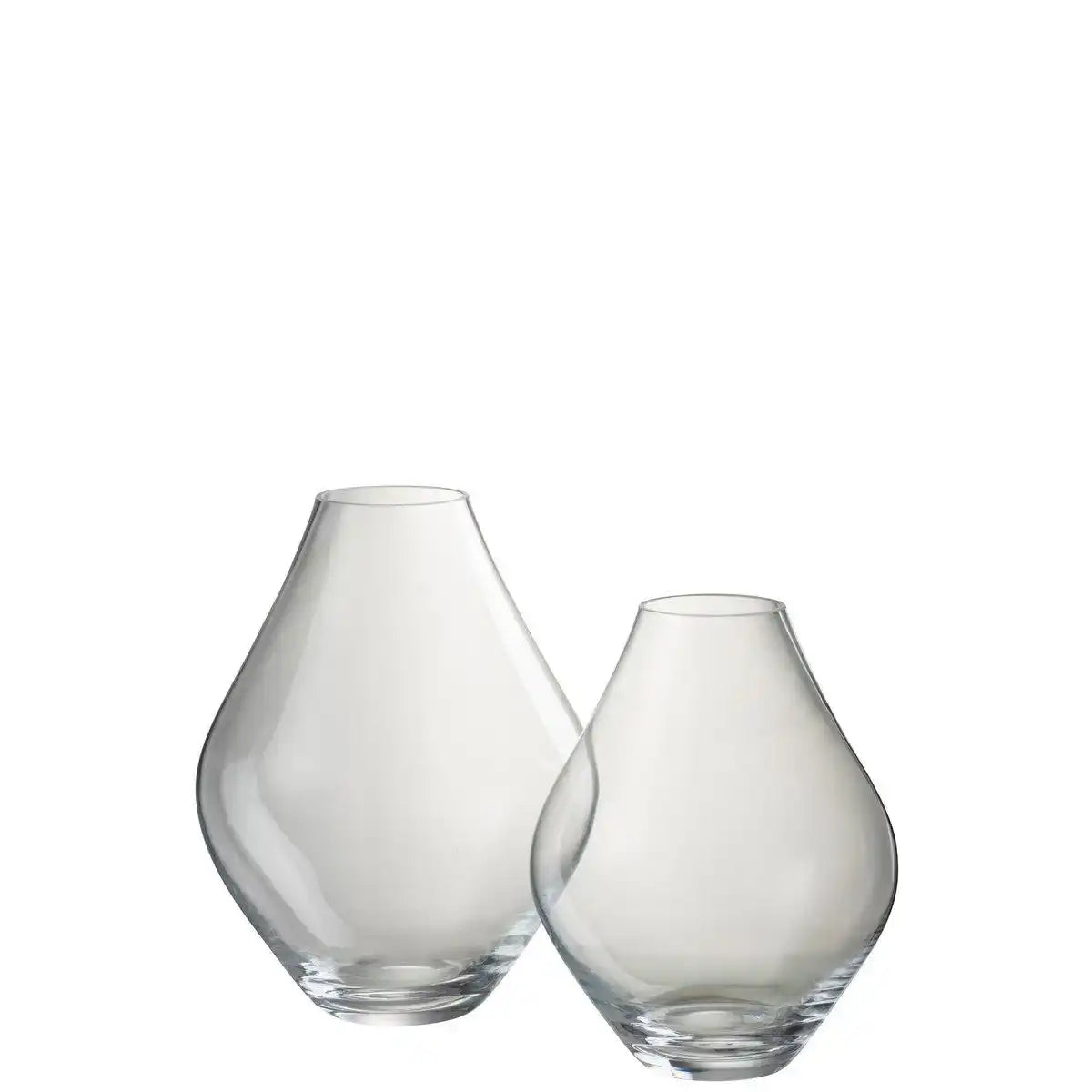J-Line Vase Abby Glas Transparent Groß - HomeDesign Knaus