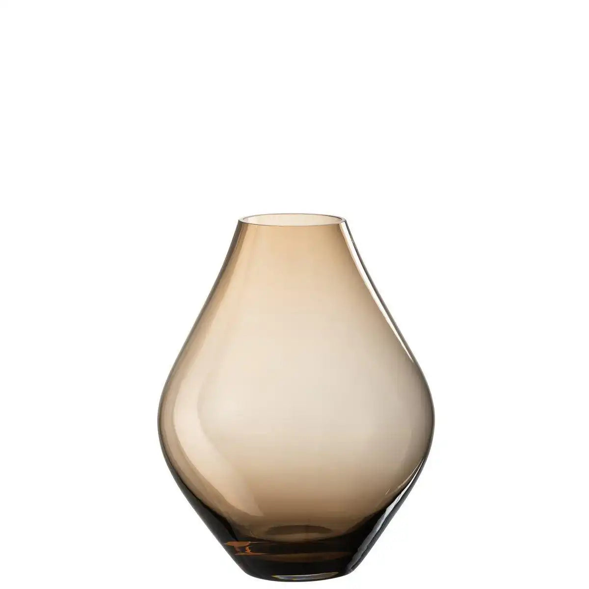 J-Line Vase Abby Glass Amber Large – 28,00 cm hoch - HomeDesign Knaus