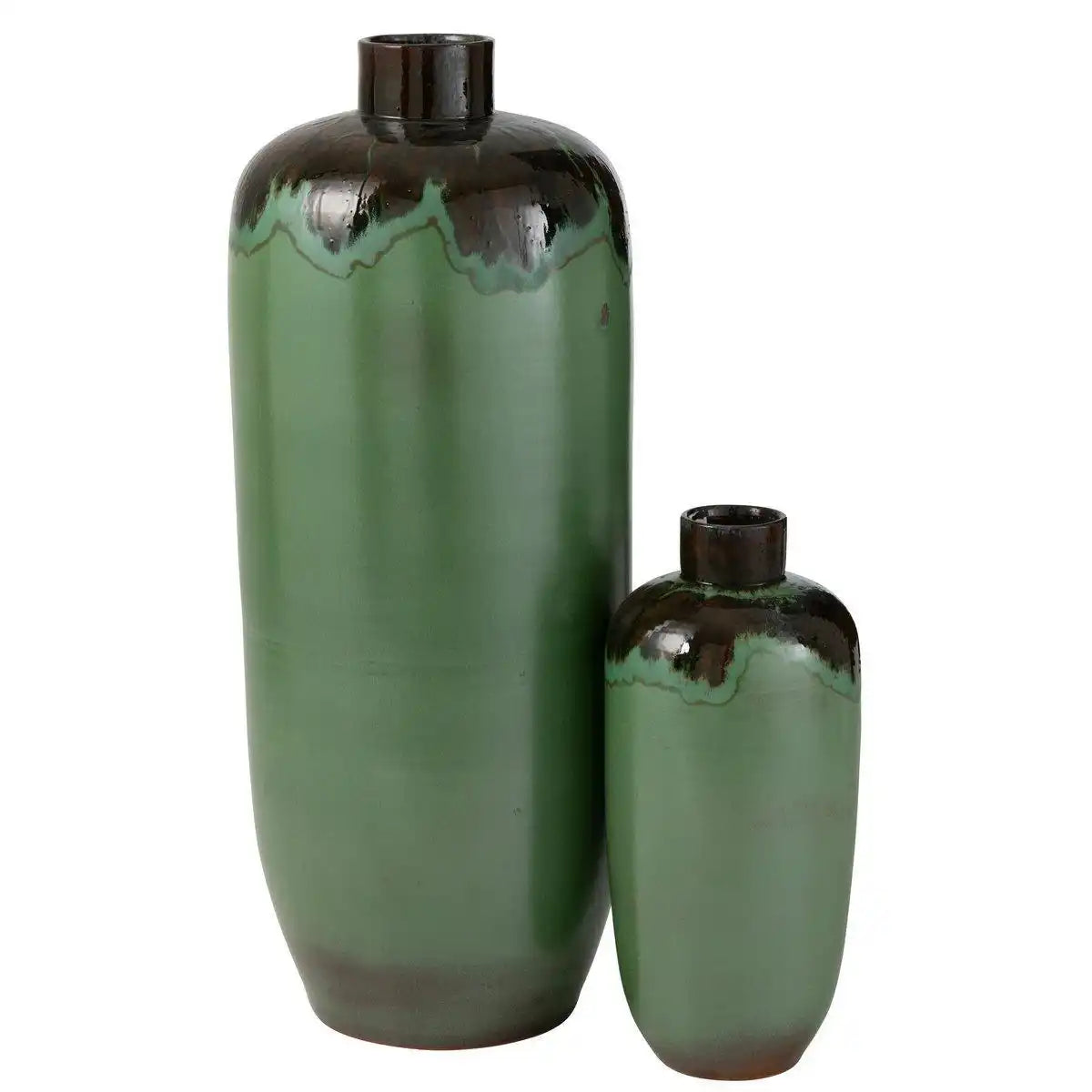 J-Line Vase Aline - Keramik - Grün - Groß - HomeDesign Knaus