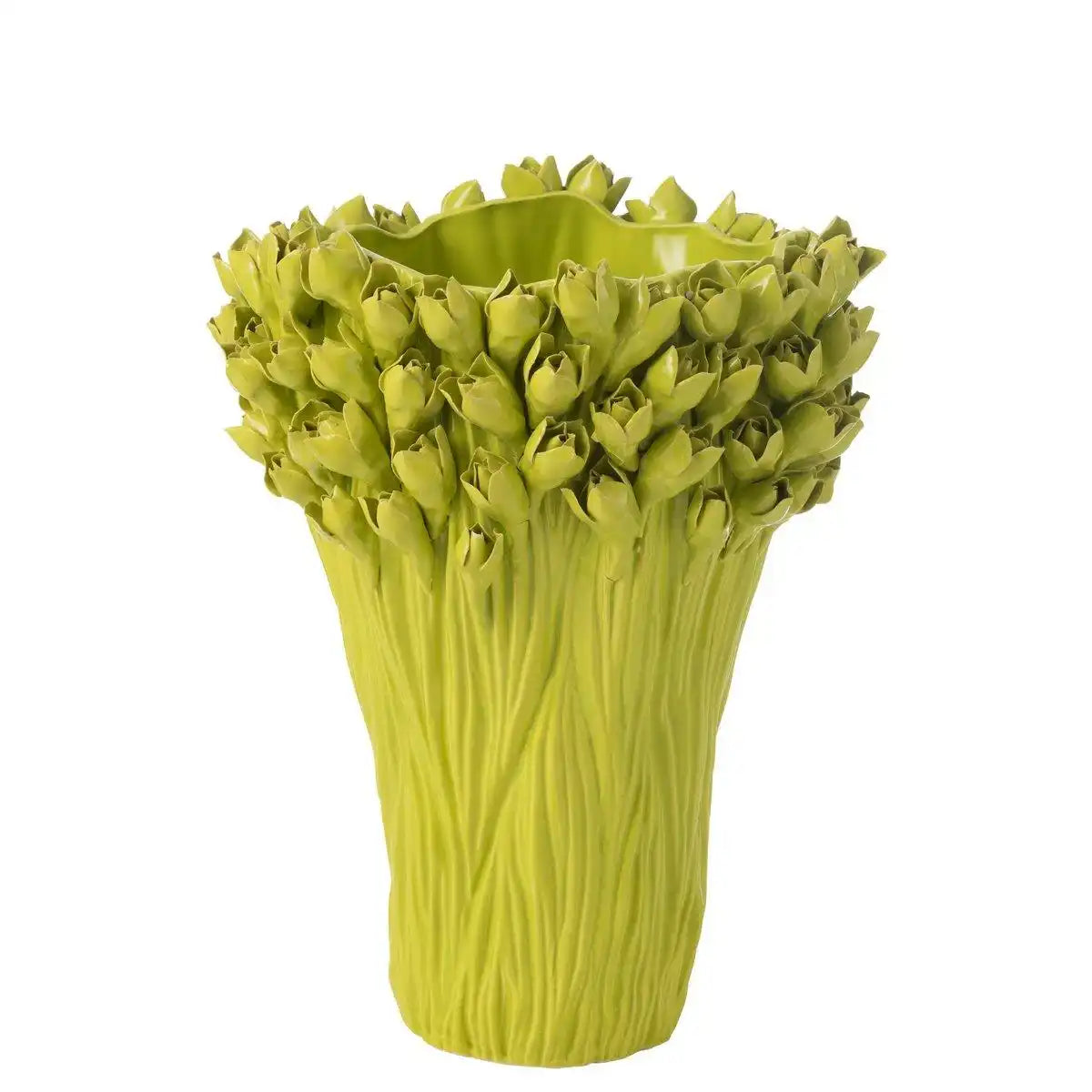J-Line Vase Ambrosia Keramik Grün Groß - HomeDesign Knaus