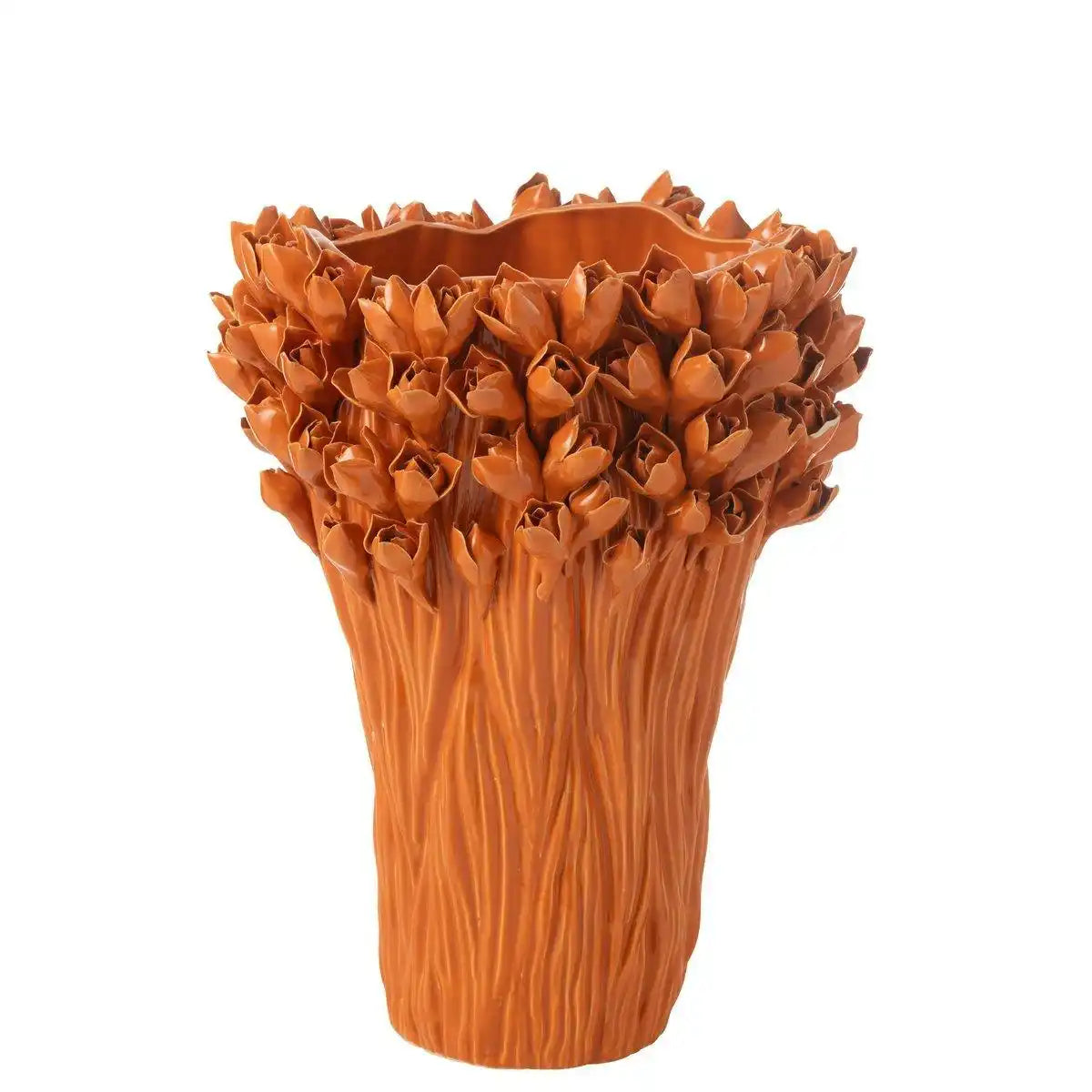 J-Line Vase Ambrosia Keramik Orange Groß - HomeDesign Knaus