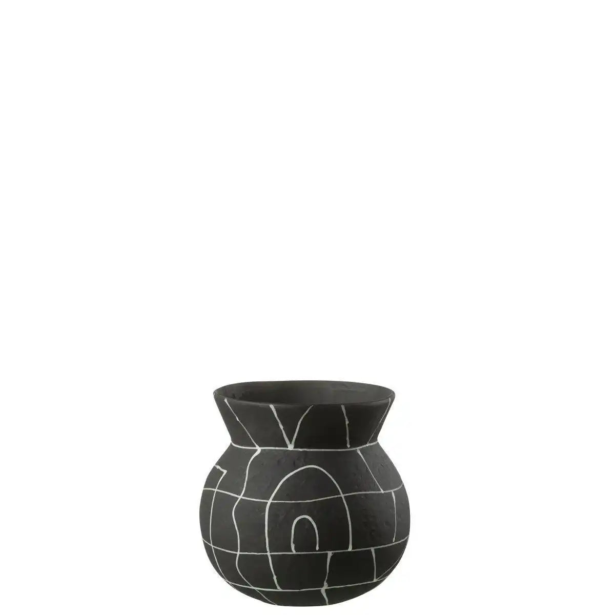 J-Line Vase aus japanischer Keramik – schwarz - HomeDesign Knaus