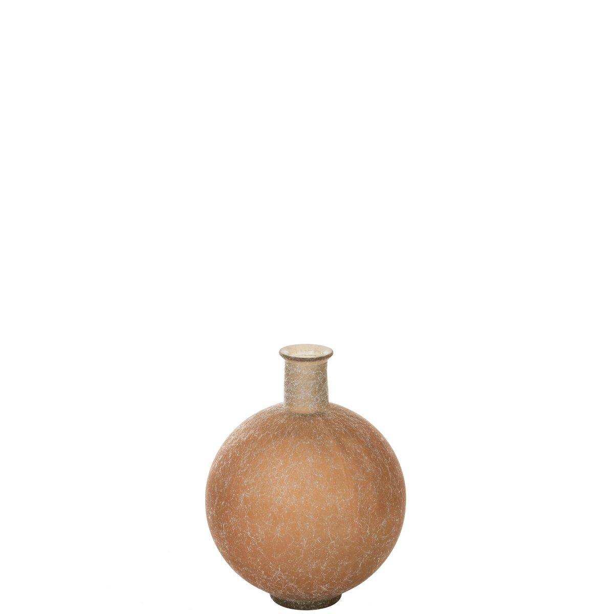 J-Line Vase Ball - Glas - Beige - 43,00 cm hoch - HomeDesign Knaus