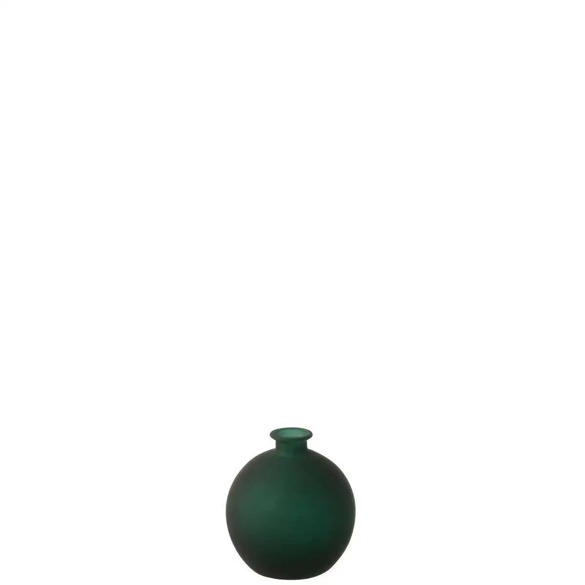 J-Line Vase Ball - Glas - mattgrün - klein - 17,00 cm hoch - HomeDesign Knaus