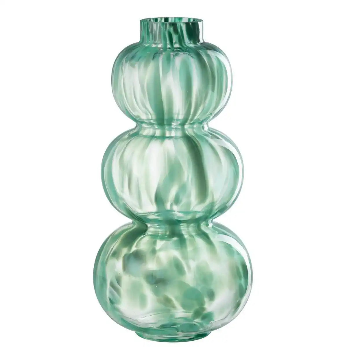 J-Line Vase Barba Glas Grün Groß - HomeDesign Knaus