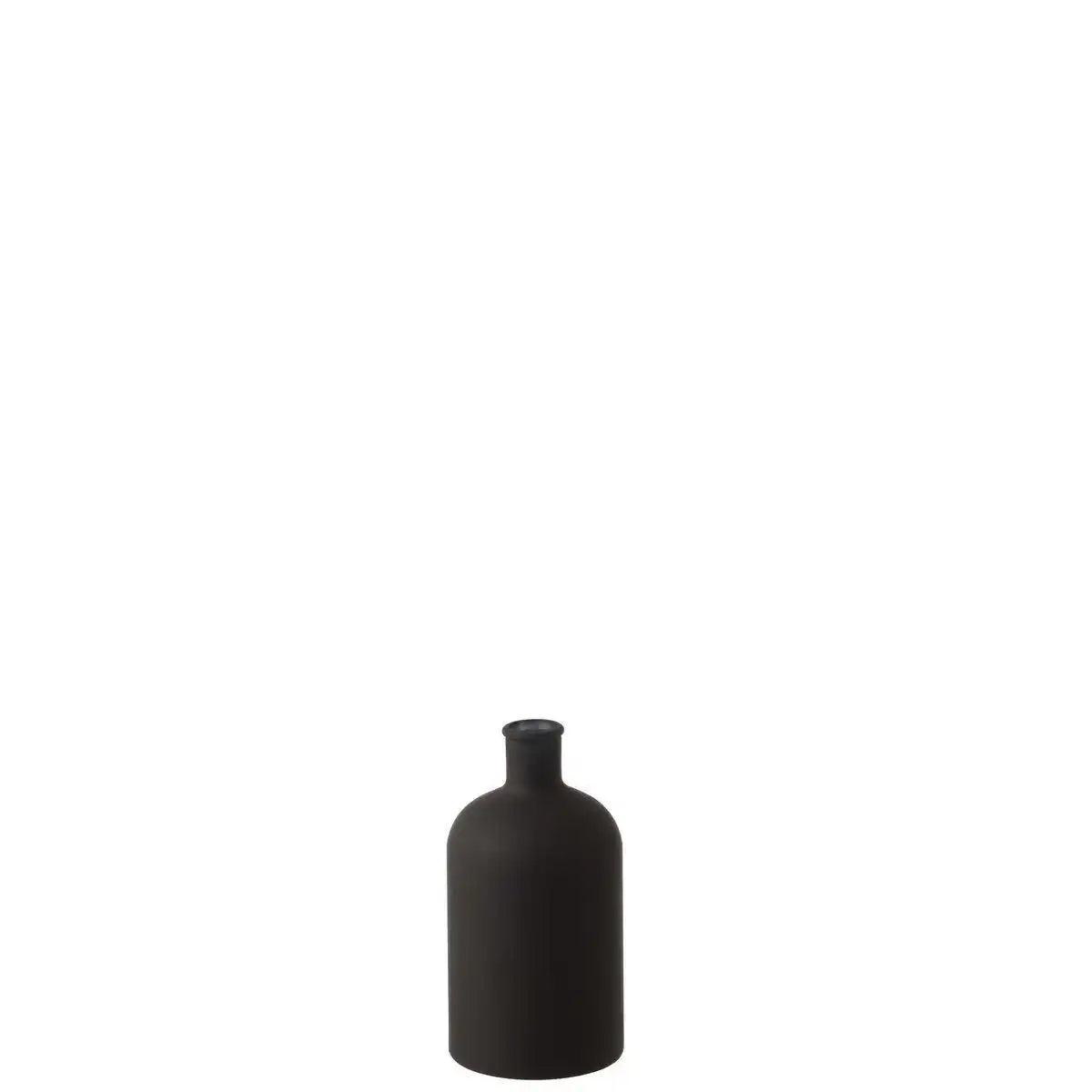 J-Line Vase Bottle – Glas – mattschwarz – groß – 22,00 cm hoch - HomeDesign Knaus