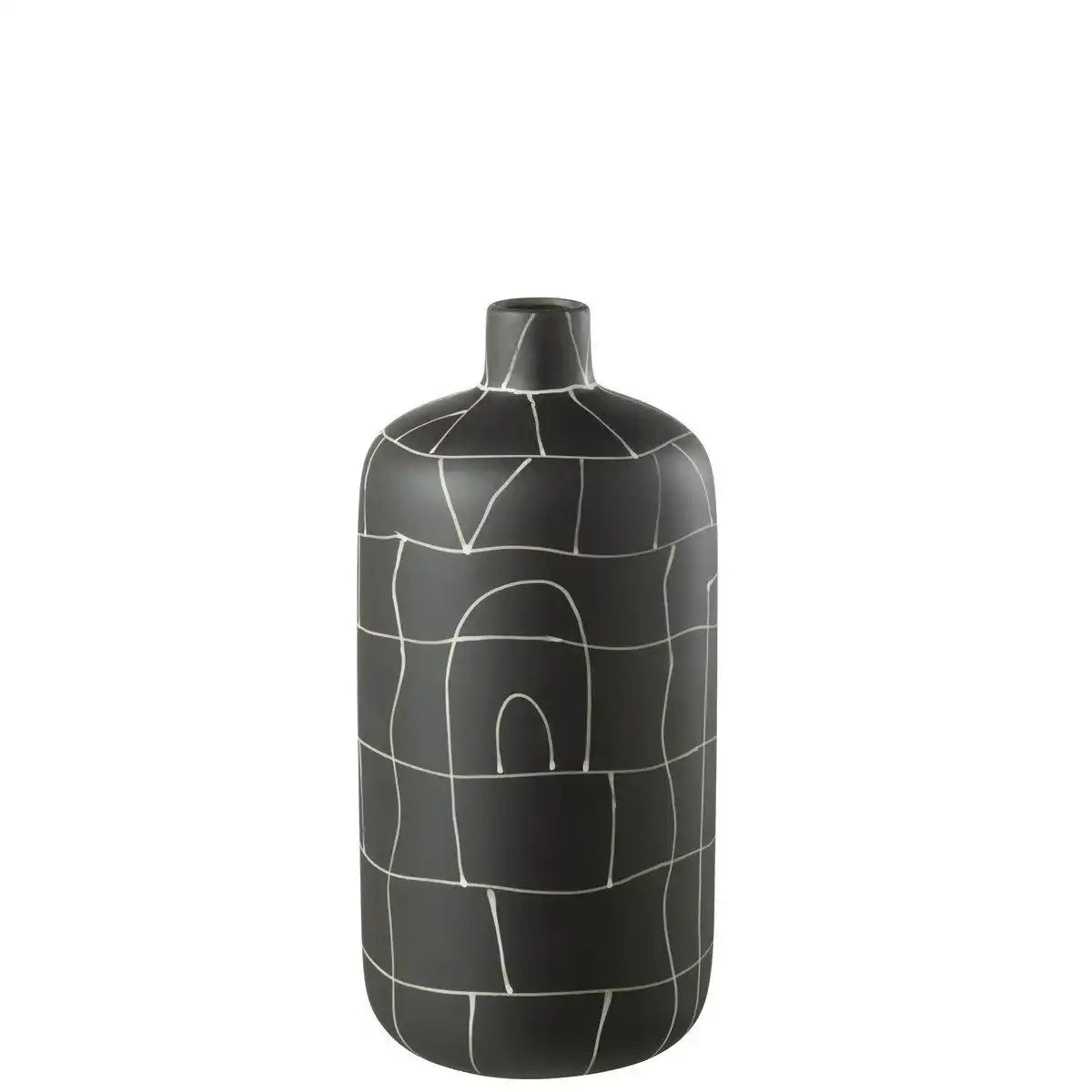 J-Line Vase Bottle Japan - Keramik - Schwarz - klein - HomeDesign Knaus