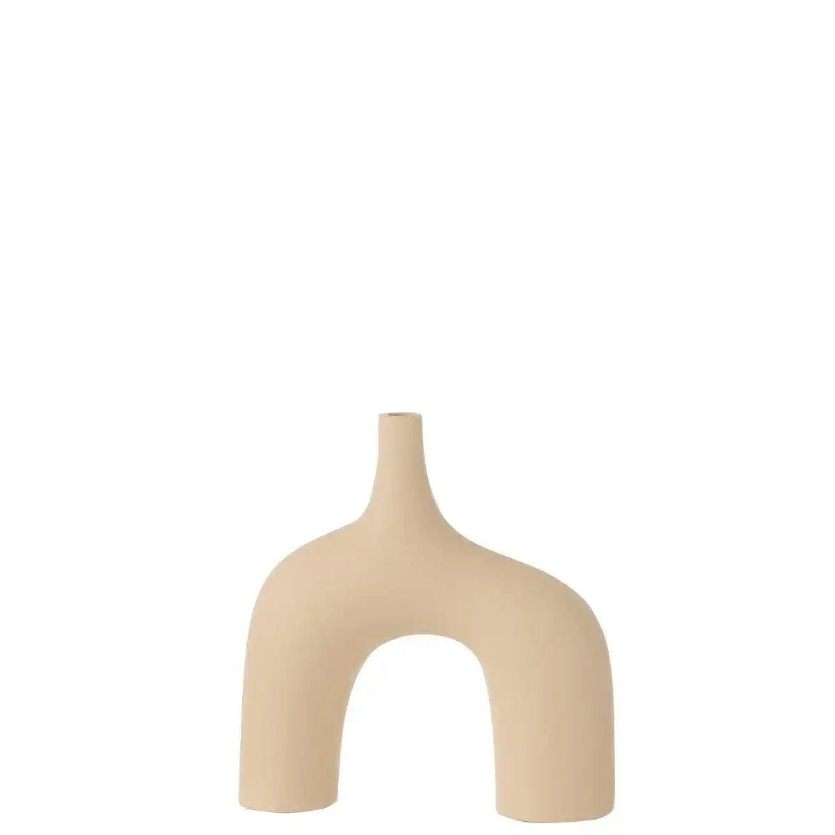 J-Line Vase Camille Aluminium Beige - HomeDesign Knaus