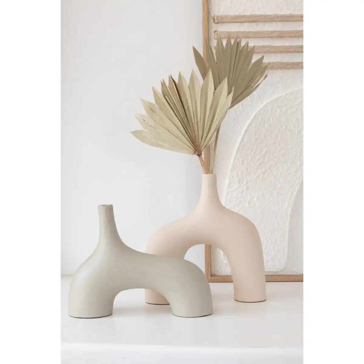 J-Line Vase Camille Aluminium Beige - HomeDesign Knaus
