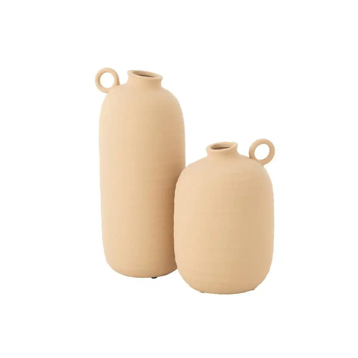 J-Line Vase Cassia Narrow Clay Beige Groß - HomeDesign Knaus
