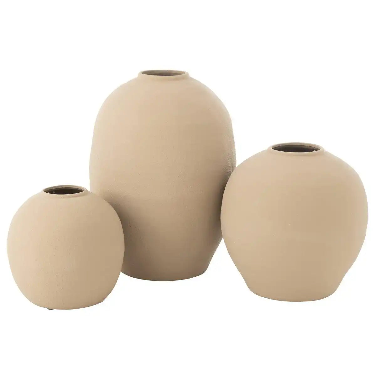 J-Line Vase Cassia Oval Ton Natur - HomeDesign Knaus