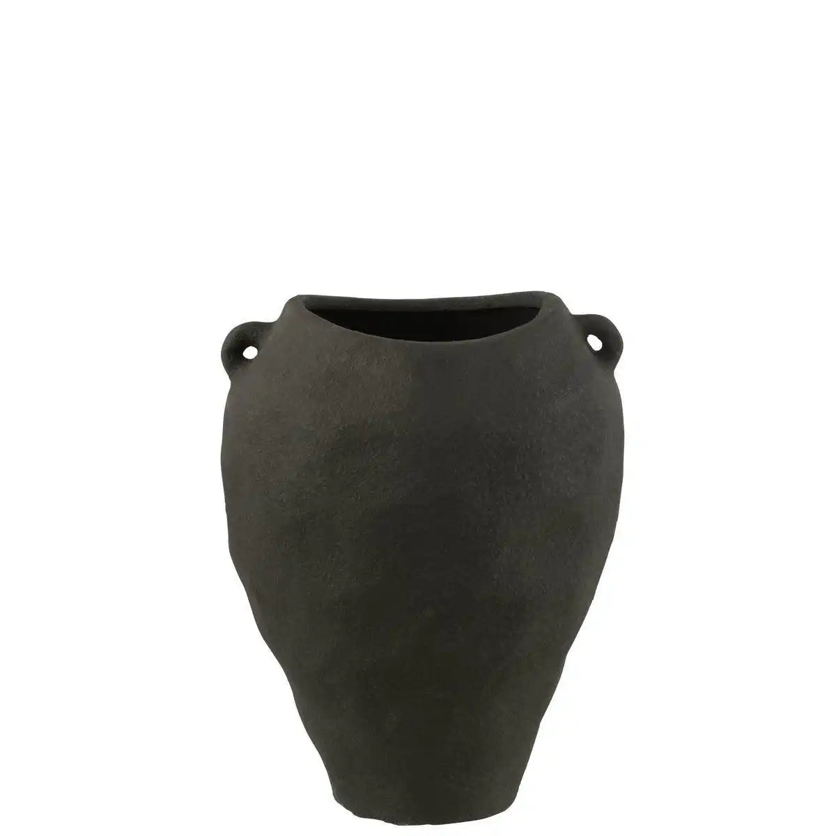 J-Line Vase Clara Clay - Keramik - Schwarz - 38,00 cm hoch - HomeDesign Knaus