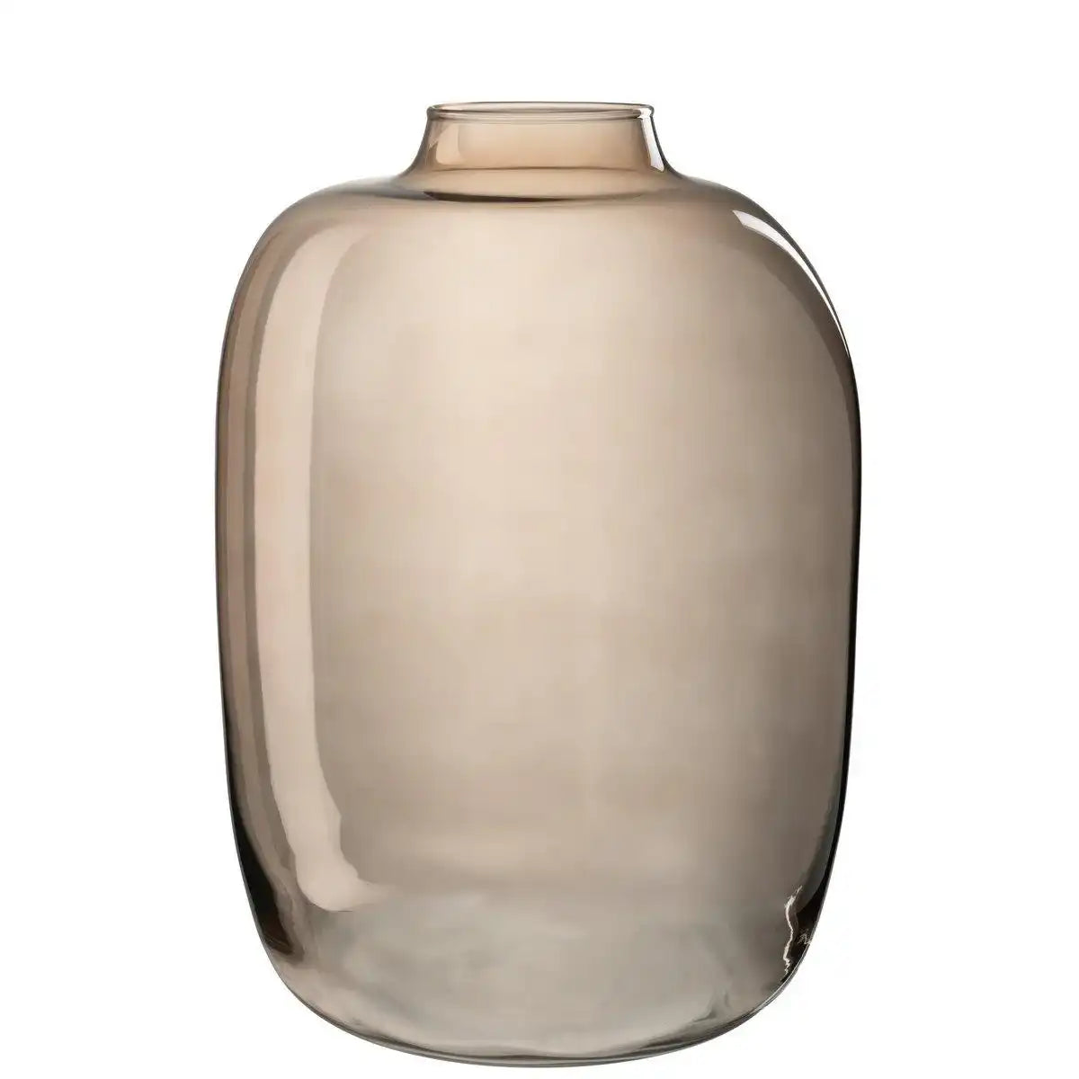 J-Line Vase Cleo – Glas – Bernstein – groß - HomeDesign Knaus