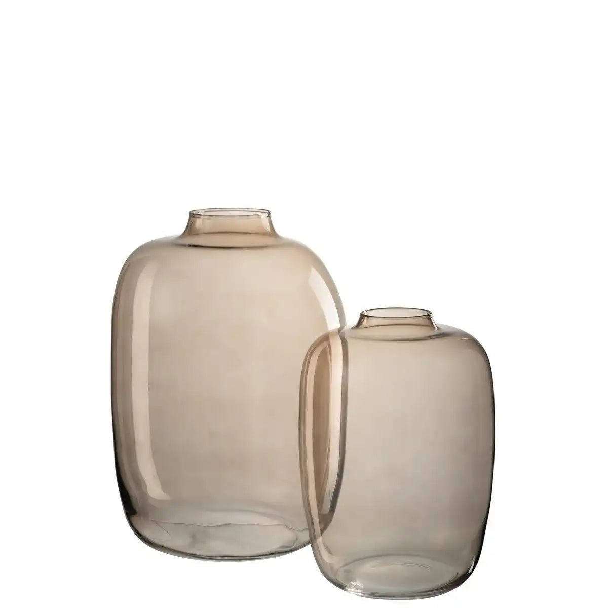 J-Line Vase Cleo – Glas – Bernstein – groß - HomeDesign Knaus