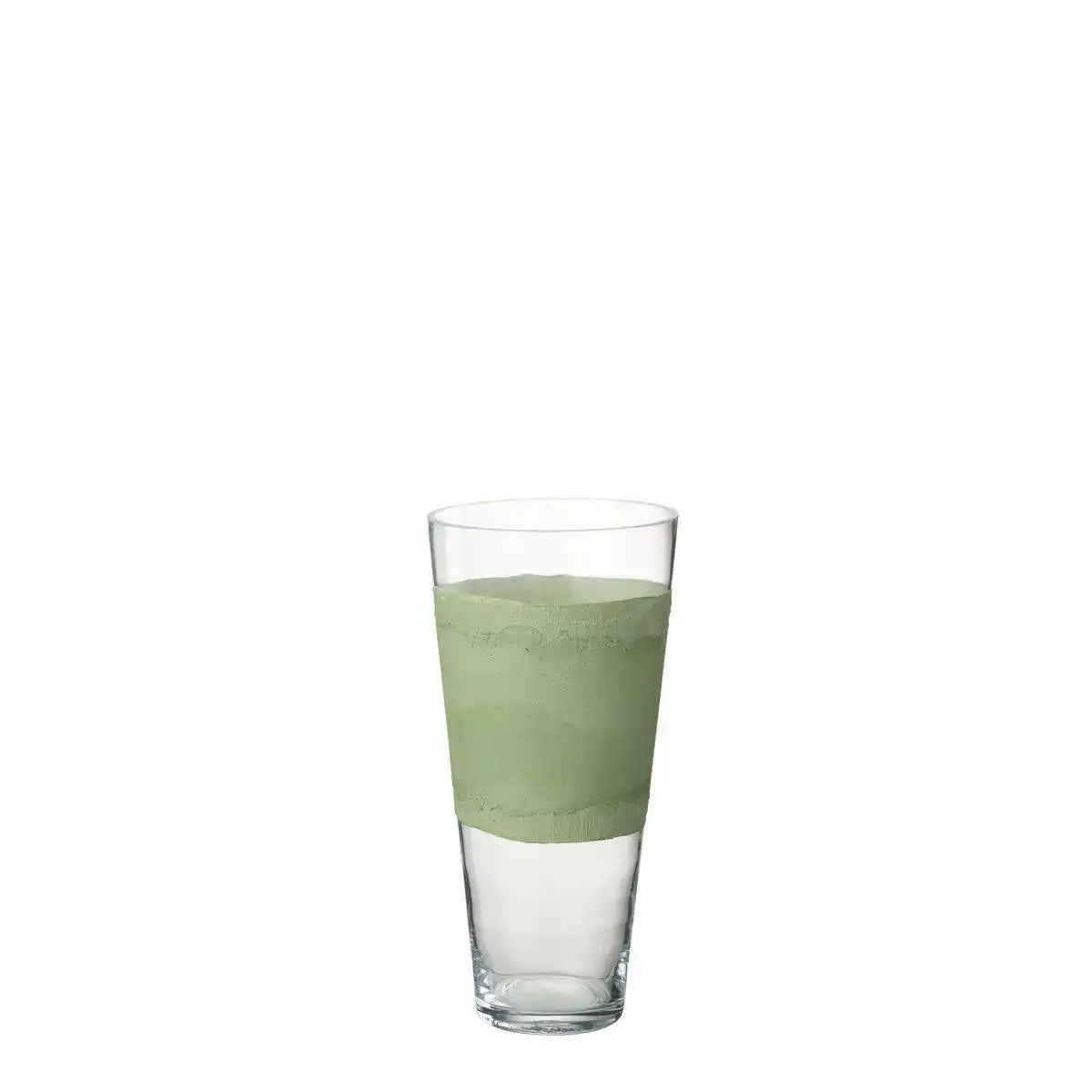 J-Line Vase Delph - Glas - transparent/grün - klein - HomeDesign Knaus