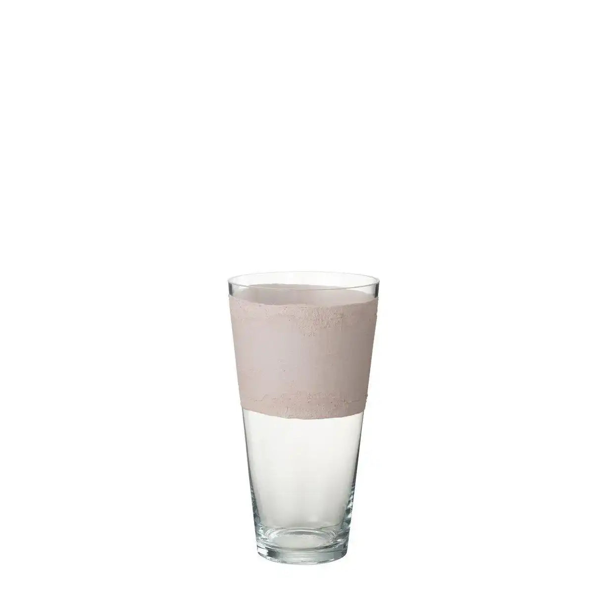 J-Line Vase Delph - Glas - transparent/hellrosa - klein - HomeDesign Knaus