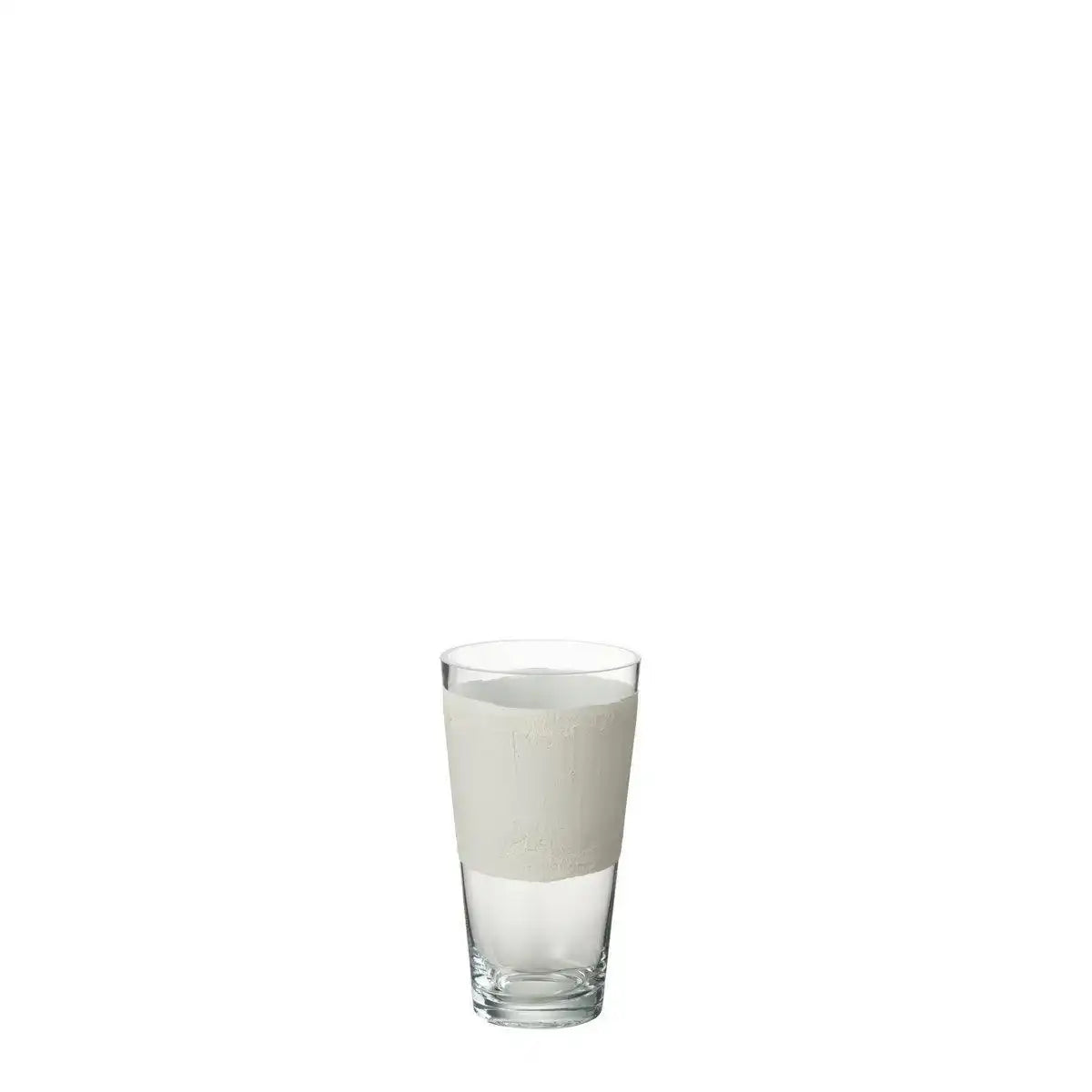 J-Line Vase Delph - Glas - transparent/weiß - extra klein - HomeDesign Knaus