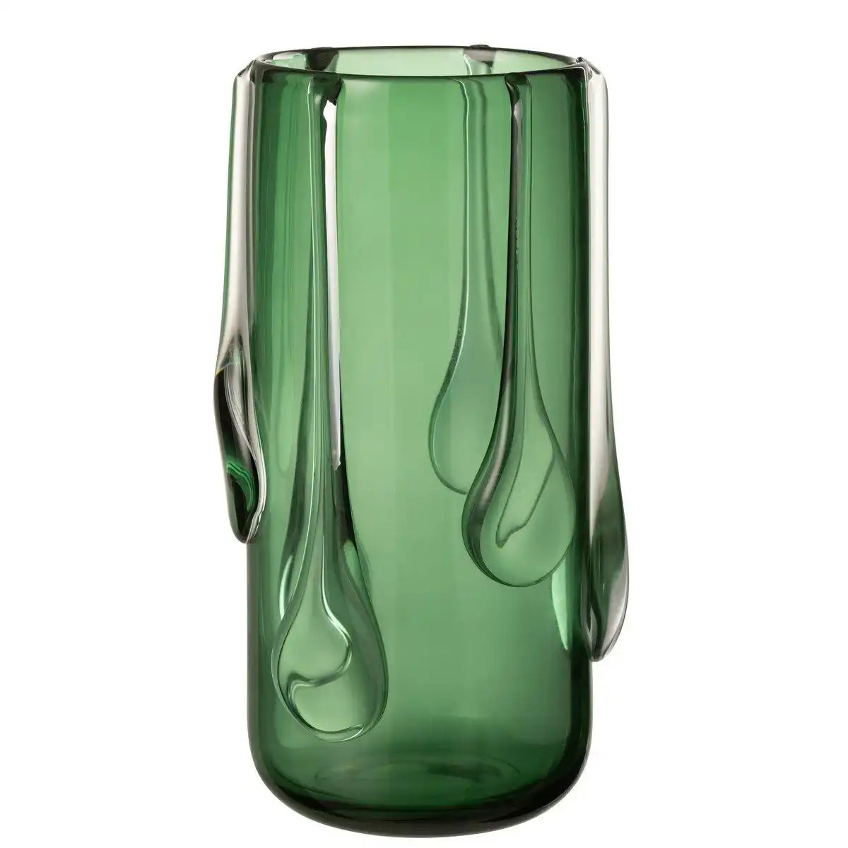 J-Line Vase Drippy Glas Grün Groß - HomeDesign Knaus