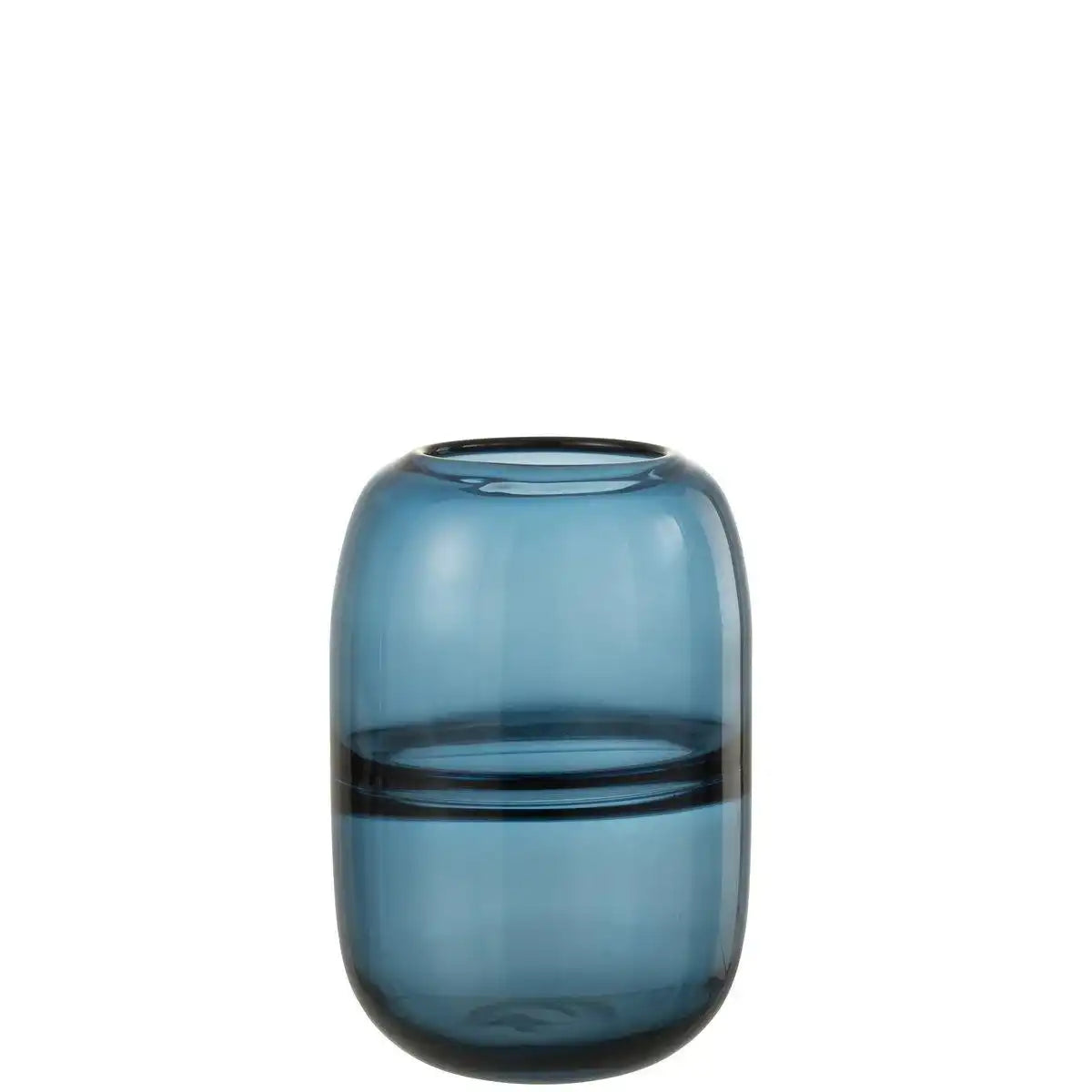 J-Line Vase Dyba - Glas - Blau - klein - HomeDesign Knaus